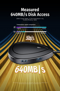 Estación de acoplamiento 7 en 1, hub usb c con 1000Mbps para Windows, PC, Mac, portátil, novedad - Product Image 4