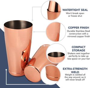 Wuyi Camol <span class=keywords><strong>China</strong></span> precio de fábrica bar coctelera Boston ventas precio razonable coctelera oro rosa coctelera - Product Image 6