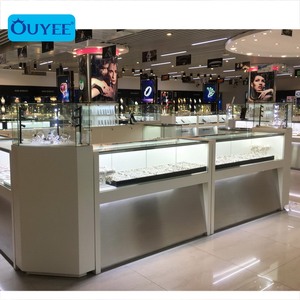 Tủ Trưng Bày Đồ Trang Sức Bằng Kính Kiosk Mall Tủ Trưng Bày Đồ Trang Sức Tùy Chỉnh Tủ Trưng Bày Đồ Trang Sức Với Đèn LED - Product Image 3