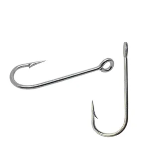 Jetshark 50PCS/Bag Stainless Steel Hook Snap Swivel Fishing Hook