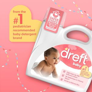 Detergente Líquido para Ropa de Bebé <span class=keywords><strong>Dreft</strong></span>, Suave para Piel Sensible, Sin Perfume, Sin Ingredientes No Adecuados, Hecho en China, 150 oz líquidas, 114 Lavados - Product Image 2