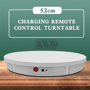 Белый Электрический вращающийся поворотный стол с дистанционным управлением 100 кг нагрузки 30 см круглый дисплей вращающийся стенд - Product Image 2