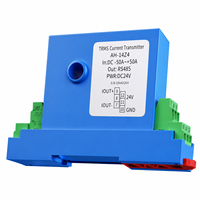 Transmetteur de courant AC/DC TRMS à effet Hall AH-14Z4 150A RS485 Capteur de courant True RMS DC24V Précision industrielle 0,2% F.S 35mm