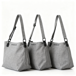 Tùy chỉnh chất lượng cao công suất lớn vải Crossbody Vai Túi Vải Messenger Túi Vải <span class=keywords><strong>Tote</strong></span> Túi với dây đeo vai duy nhất - Product Image 6