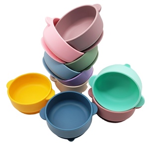 9 Colors Baby Suction Bowl Set Kid Friendly Animal Pattern Dinnerware High Grade Dishwasher Safe - Product Image 2