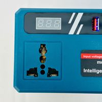 Onduleur intelligent rechargeable à batterie lithium DC18-28V vers AC110V/220V DC12V/5V USB portable pour usage extérieur, industriel et bricolage