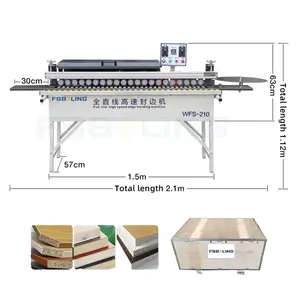 Woodworking Machinery Automatic Edge Trimming Polishing Edge Band Cutting Edge Banding Machine