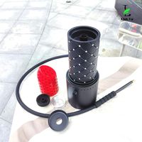 Ensemble de narguilé rouge à lèvres personnalisé en acier inoxydable Nouveau style Intérieur Home Party Bar Hookah Lounge Restaurant Shisha Narguilé Sheesha
