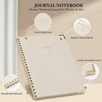 Bloc-notes personnalisé imprimé A5 A6 A4, 100 feuilles, reliure spirale, spirale épaissie, logo personnalisé, carnet de bureau, journal étudiant