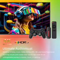 Console de jeu portable Q9 Pro sans fil 2,4 GHz pour Android TV avec sortie HD, 64 Go, prise en charge multijoueur 3D, manette sans fil