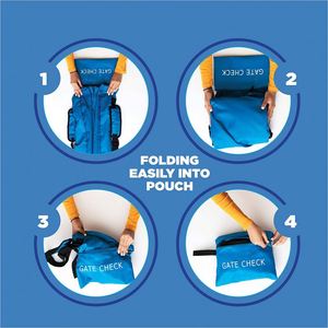 Sac à dos de voyage robuste avec cordon de serrage pour poussette et siège auto, certifié BSCI - Product Image 5