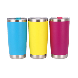 Mugs isothermes classiques en métal de 20 oz pour café et eau, avec revêtement poudré, couvercle push-pull et poignée, pour bière et voyage, expédition gratuite depuis l'entrepôt américain - Product Image 2