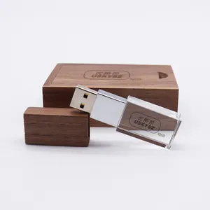 Crystal Pendrive 8gb 16gb Usb Flash Disk 32gb Wedding Gift Usb Memory Stick With Box