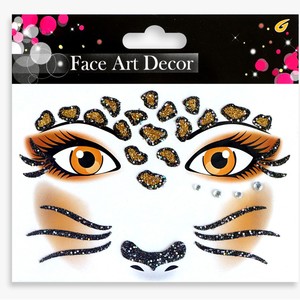 Pegatinas Faciales para Fiestas <span class=keywords><strong>de</strong></span> Halloween y Navidad, Pegatinas Faciales con Brillantina, Pegatinas <span class=keywords><strong>de</strong></span> Diamantes para Maquillaje y Escenario, Pegatinas <span class=keywords><strong>de</strong></span> Tatuajes - Product Image 5