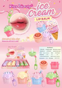 Bálsamo Labial Hidratante Kiss Beauty con Forma de Helado, 4 Colores, Retiene la Humedad, Crea Labios Suaves e Hidratados - Product Image 4