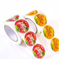 Étiquettes personnalisées imperméables en PVC, adhésives, pour boissons, bouteilles d'eau, fruits frais, emballages haut de gamme.