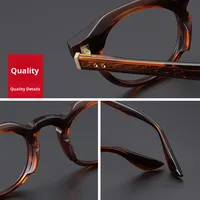 Nouvelle monture de lunettes tendance Bt55008 de haute qualité, anti-lumière bleue, en acétate, légère, vintage, nouvelle monture optique, nouveau modèle de lunettes