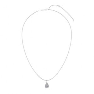Dylam High <b>Top</b> Jewelry Rhodium Plated S925 <b>Silver</b> VVS1 D Color Moissanite Stone Pendant Necklace for Women Daily Wear - Product Image 2