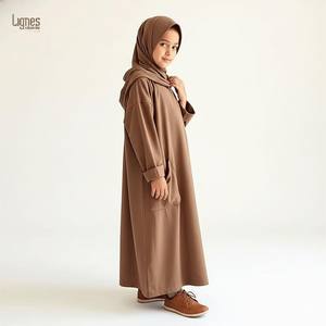 Abaya <span class=keywords><strong>pour</strong></span> filles avec hijab, vêtements islamiques, ensemble de robe musulmane modeste <span class=keywords><strong>pour</strong></span> tous <span class=keywords><strong>les</strong></span> jours et la prière - Product Image 4