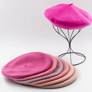 Robe chaude broderie personnalisée à la française printemps automne hiver à la mode béret en laine bérets tricotés chapeaux pour femmes dame - Product Image 3