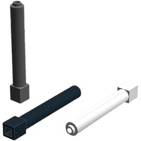 Blocs de construction 1x1x6, pièces de colonne, briques de support de pilier MOC, accessoires de construction en plastique compatibles 43888