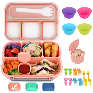 Hot Sale Plastic <b>Insulated</b> Bento Lunch <b>Box</b> School Lunch Solution for Kids - Product Image 1