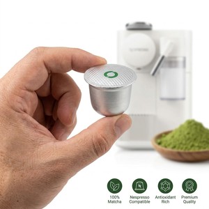 Fabricant fiable de capsules de matcha 7A compatibles avec plusieurs machines, livraison rapide, étiquette privée, logo personnalisé, OEM, ODM, prix de vente en gros - Product Image 1