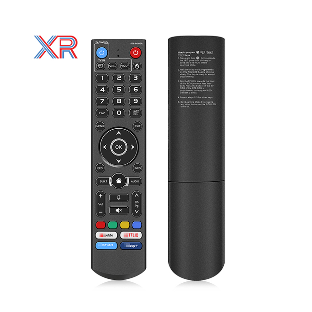 Vseebox Backlight Voice Control Remote TV Universal Smart Home Voice Control Learning Function Highly Accurate TV Remote Control
