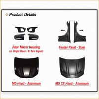 Kit carrosserie avant et arrière style M5 Sport pour BMW Série 5 G30 G38 2018-2020, mise à niveau 2023+, kit de conversion