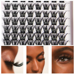 Kit Ekstensi Bulu Mata Profesional DIY, Bulu Mata Cluster Individu Grosir, Bulu Mata Ekstensi DIY Pre-cut Segment - Product Image 6