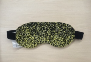 100% Cashmere Knitted Sleep <b>Eye</b> <b>Mask</b> Soft Luxury Yellow Black Speckle Knit Blindfold Travel Rest <b>Eye</b> Cover For Night Sleep - Product Image 3