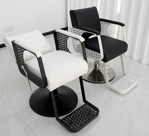 Sillas reclinables de alta gama para barberías Sillas especiales para peluquerías Sillas de peluquería con asiento ajustable para peinado y coloración - Product Image 5