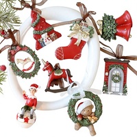 Nouvelle Décoration de Noël Modèle Chine 111, Ornement de Sapin de Noël Vintage en Résine en Forme de Cloche, Cadeau Décoratif