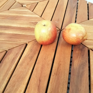 Baldosas de Madera de Acacia Modernas Encajables, 300x300 mm, 12 mm de Grosor, 8 Listones, Diagonales, Impermeables, para Interiores/Exteriores del Hogar - Product Image 4