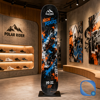 Snowboard Eco Twin Direction à faible consommation d'énergie pour les skieurs adultes tout-terrain avec noyau en bois de peuplier et renfort en fibre de carbone