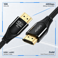 Cable HDMI de Alta Calidad al por Mayor Directo de Fábrica, 4k 8k, Buen Precio, Cables de Audio y Video en 1m 1.5m 3m 5m 10m 15m, Cable HDMI de Nailon