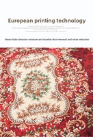 Tapis Moderne de Luxe Imprimé en 3D en Polyester à Poil Ras, Tissé à la Machine, Lavable, avec Dos Antidérapant, Grande Taille pour Salon et Chambre