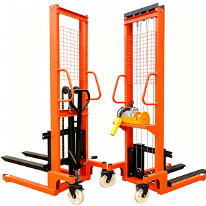 Chariot élévateur manuel hydraulique 1 à 2 tonnes, gerbeur à fourches réglables pour entrepôt, certifié CE, kit professionnel, nouveauté, offre spéciale - Product Image 1