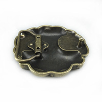 Boucle de ceinture rétro en alliage de zinc plaqué lisse, motif marteau de Thor, style cowboy western musical