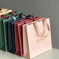 Sac cadeau robuste en carton ivoire, capacité 6-9 kg, avec service de logo personnalisé, poignée recyclable, emballage imprimé pour chaussures et vêtements