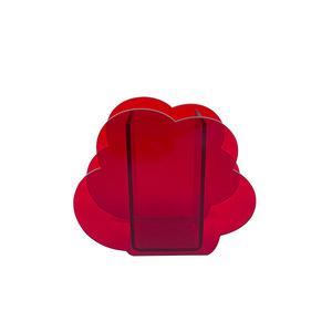 Acrylic Storage <b>Box</b> For Makeup Brushes Stationery Flower Arrangement <b>Red</b> Transparent Desktop Organizer Custom Size High - Product Image 3