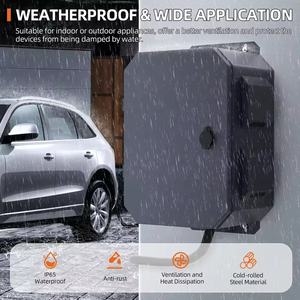 IP65 خارجي كهربائي معدني 400X300X200MM مقاوم للماء تهوية مع مروحة - Product Image 2