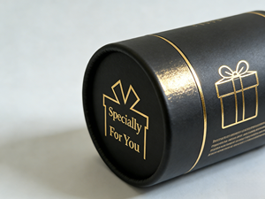 Tube d'emballage élégant pour verre à whisky noir - Boîte cylindrique en papier ronde de luxe pour whisky, emballage cylindrique pour verre à vin - Product Image 4