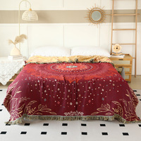 Couverture décorative légère et douce en coton 100 %, style minimaliste, épaisse, pour la maison, vente en gros