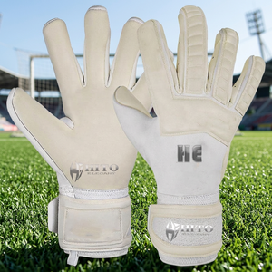 Gants de gardien de but professionnels, paume avant en latex, dos en silicone imprimé, logo personnalisé, haute qualité - Product Image 2