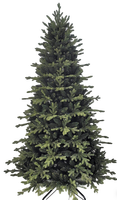 Großer Hochwertiger Vorbeleuchteter Künstlicher Fichten-Weihnachtsbaum 2,13m Realistische Klappbare Struktur 500 Mehrfarbige LED-Lichter