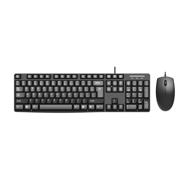 Economic Ultra Thin Waterproof Ergonomic 104-Key Wired Mouse Combo Russian/French/Korean/Spanish/Portuguese Layout for