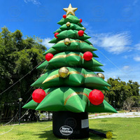 Arbre de Noël gonflable extérieur 20ft 26ft 30ft 40ft 8m ornements géants décoration d'arbre de Noël avec lumière LED