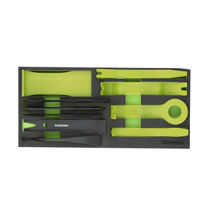 Fasano Automotive Tool Kit 10-Piece Set Green Plastic Pry Bars and Scrapers for Car Repair and Maintenance - Product Image 2