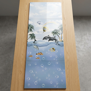 Prix de gros pour les entreprises, exportation, carreaux de mur en céramique 300x600mm, Pologne, marron, 12x24, carreaux de mur de salle de bain, 30x60cm, prix bas - Product Image 4